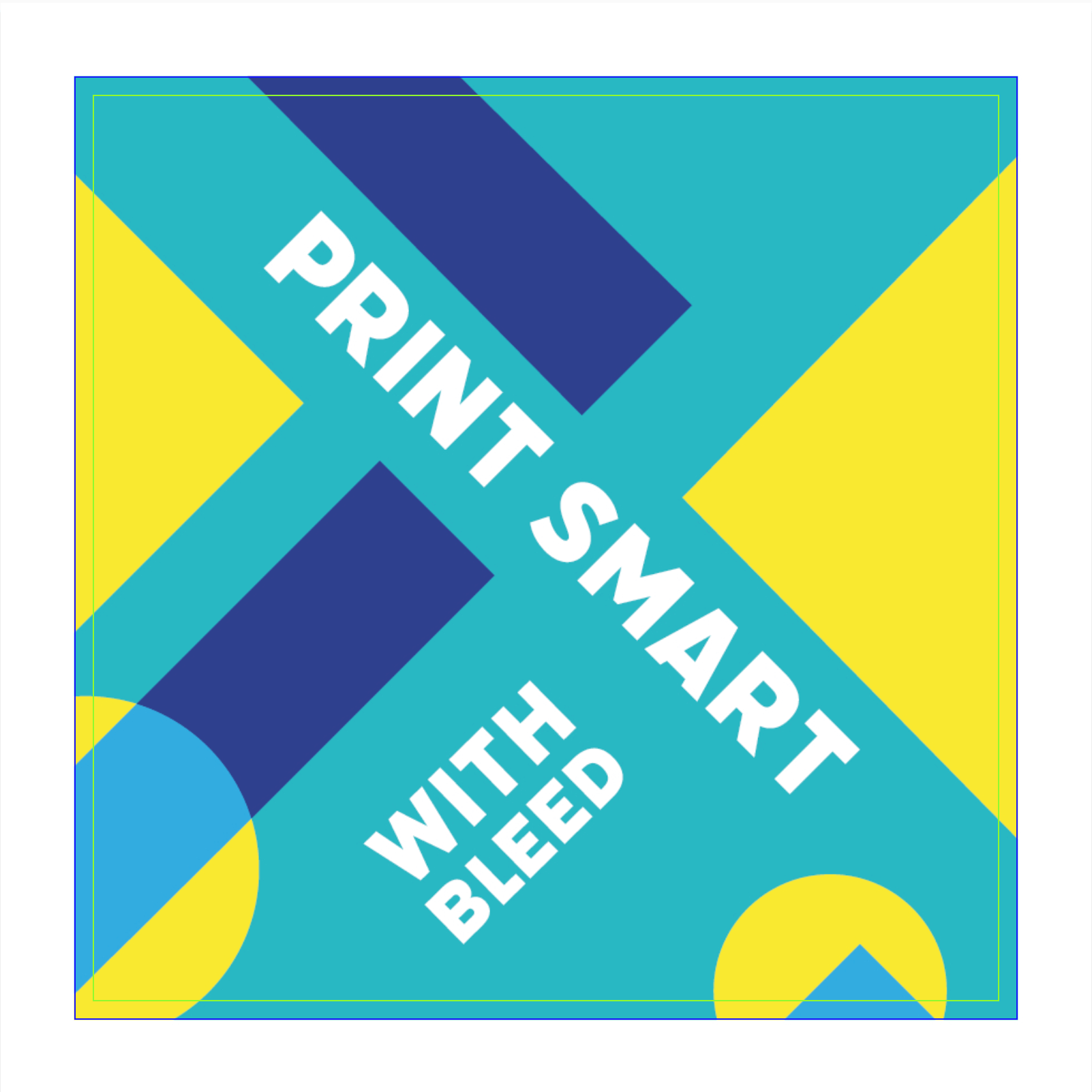 An example of correct full bleed printing