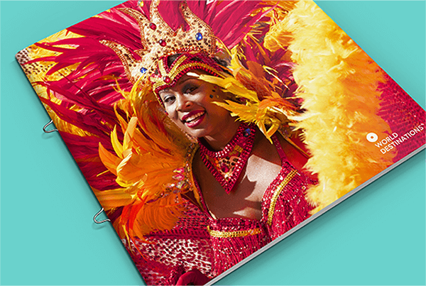 A booklet with a cover printed in 4-colour process ink