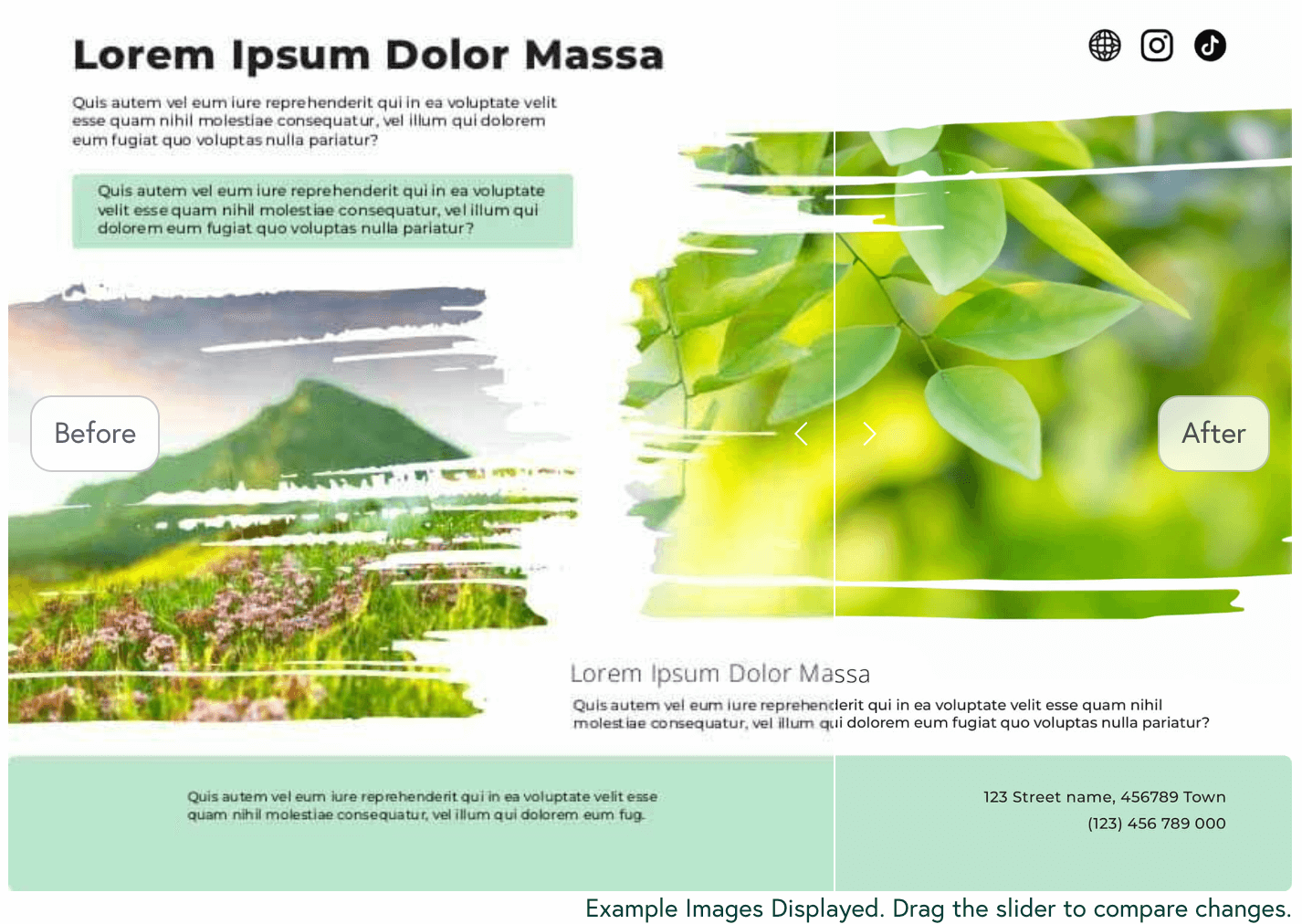 A before-and-after preview of print files with Mixam’s AI Image Enhancer tool.