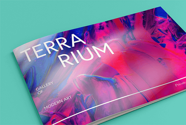 Booklet with gloss lamination on the cover