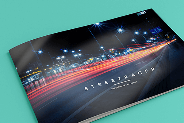 Booklet with soft touch lamination on the cover