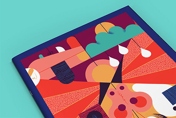 Staple bound booklet